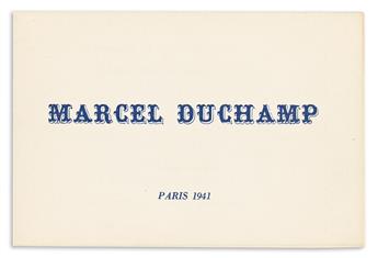 MARCEL DUCHAMP La Moustache sans la Joconde (Non vouloir ).